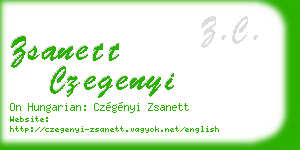 zsanett czegenyi business card